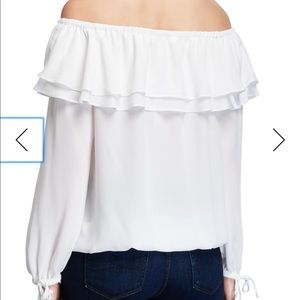 White off the shoulder top